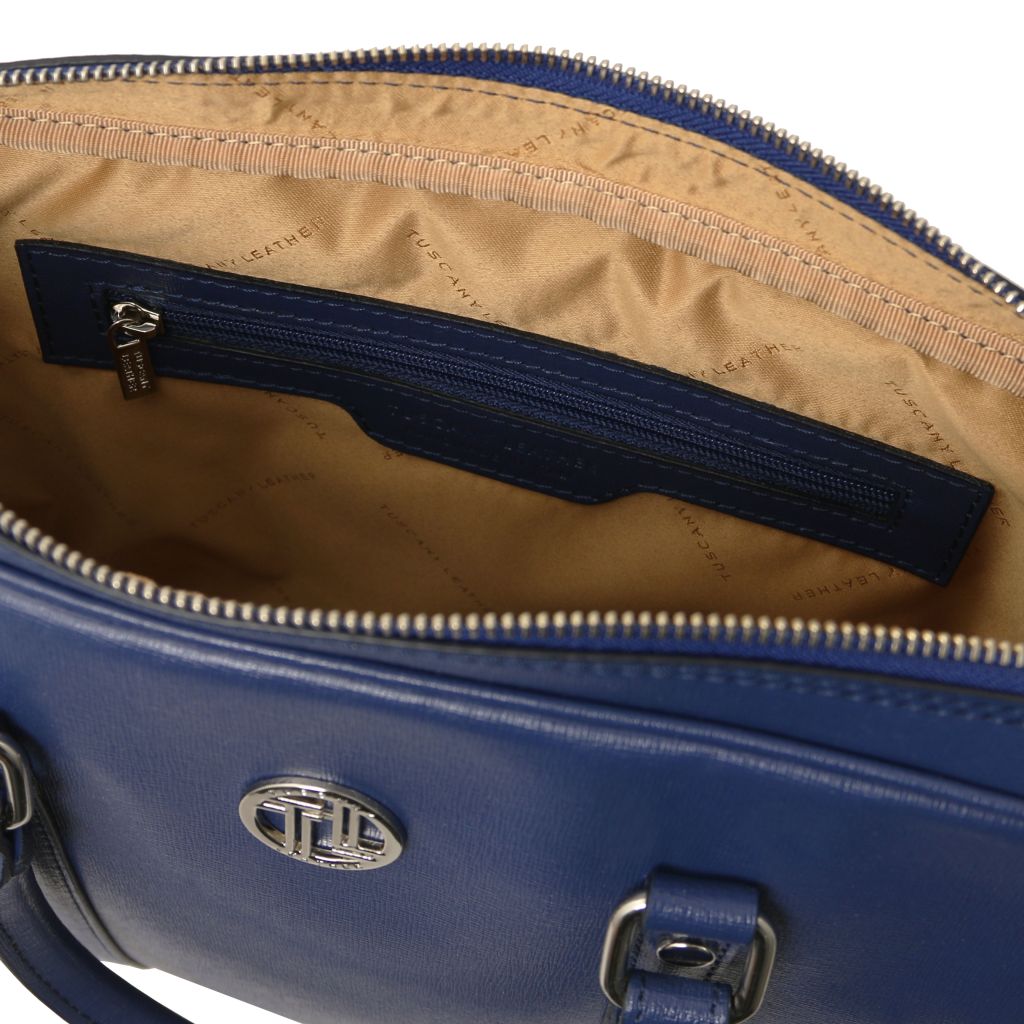 prato-exclusive-saffiano-leather-laptop-case-tl142453 - Tummansininen - kuva 4