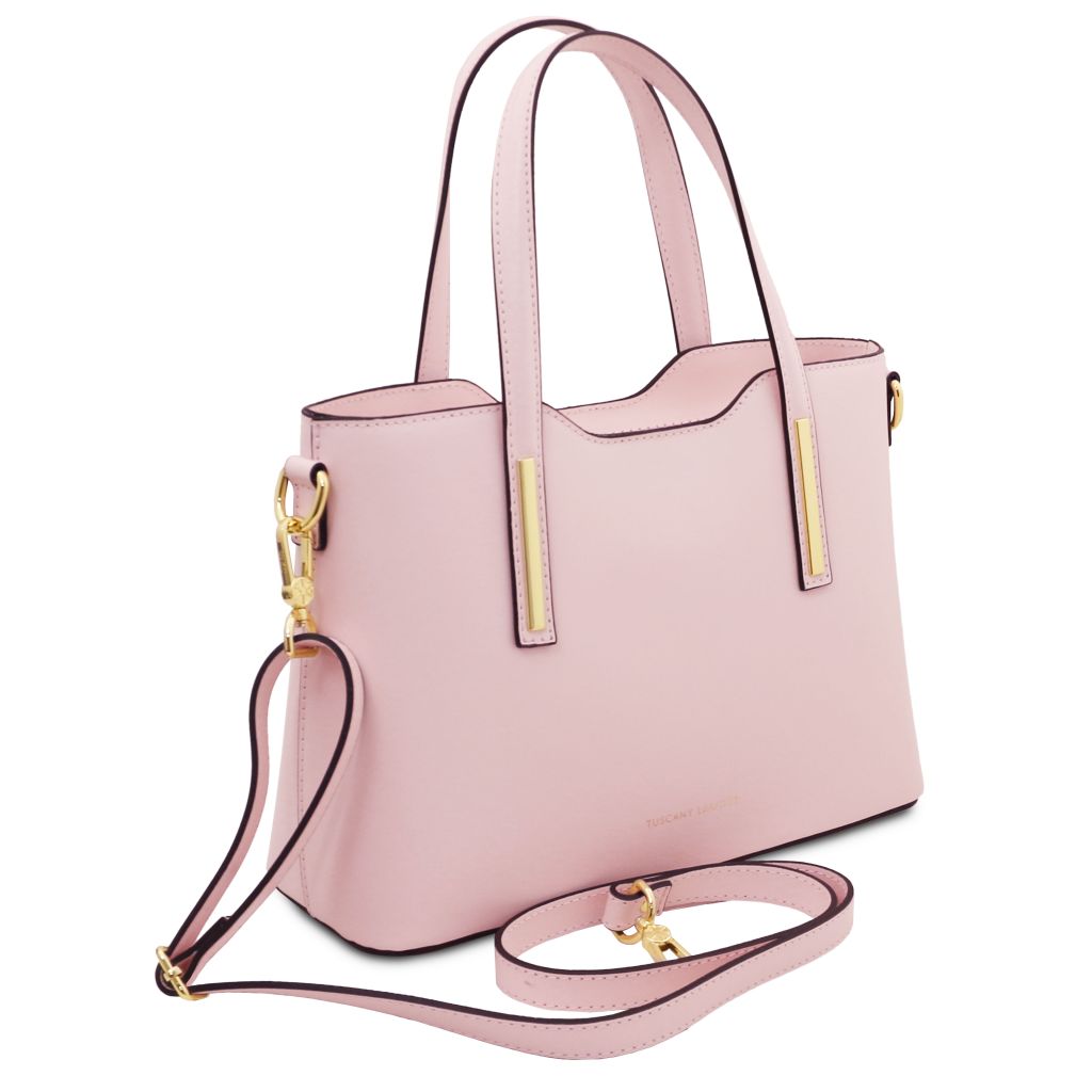 olimpia-leather-tote-small-size-tl141521 - Vaaleanroosa - kuva 2