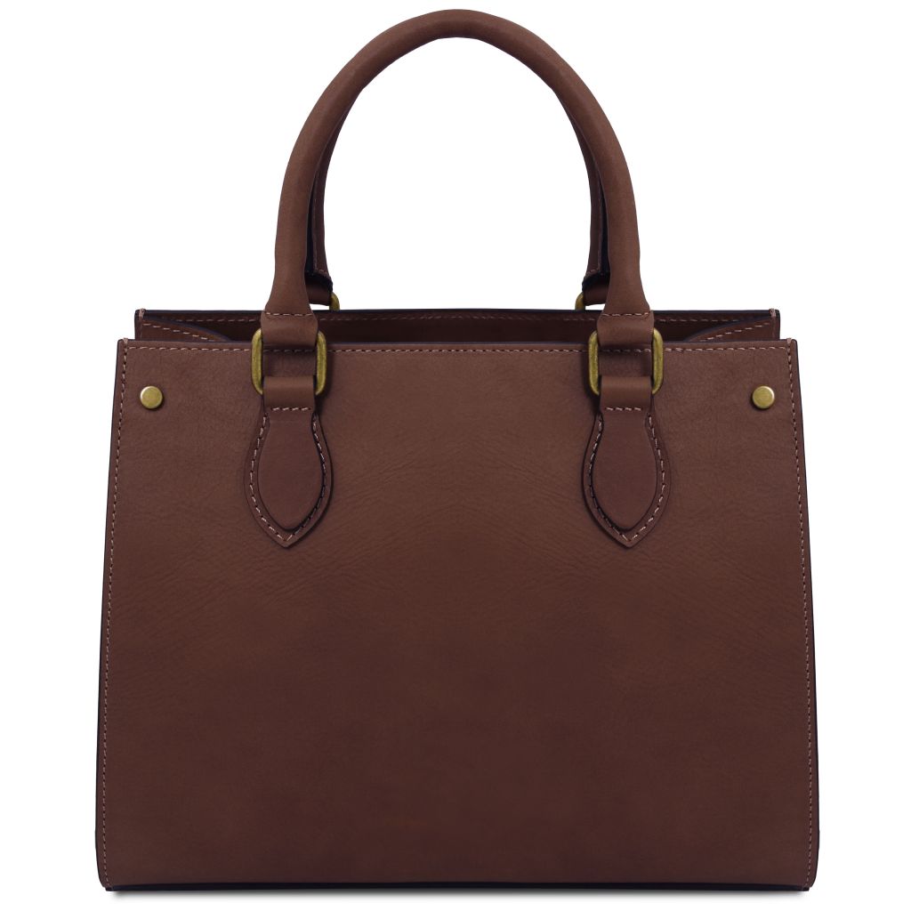 dama-leather-handbag-tl142564 - Tummanruskea - kuva 3