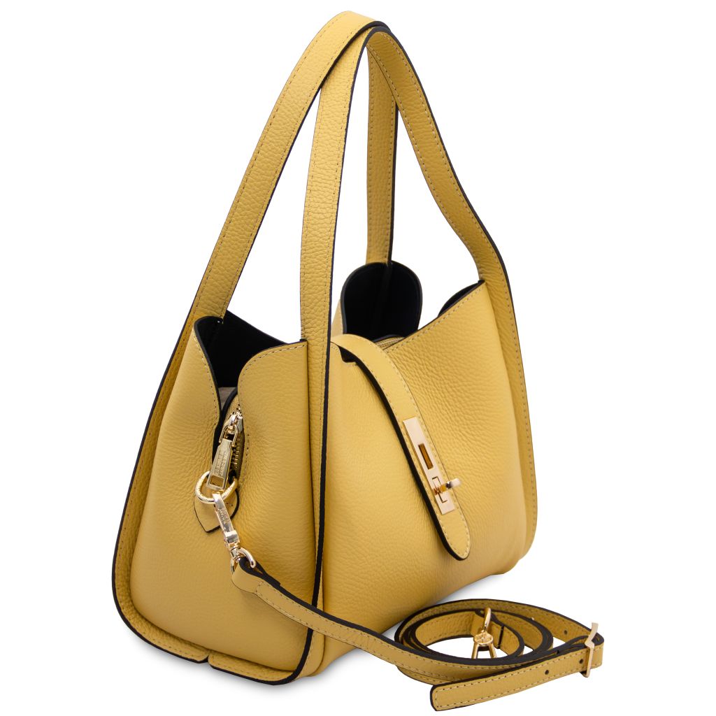 soave-soft-leather-handbag-tl142583 - Pastellinkeltainen - kuva 2