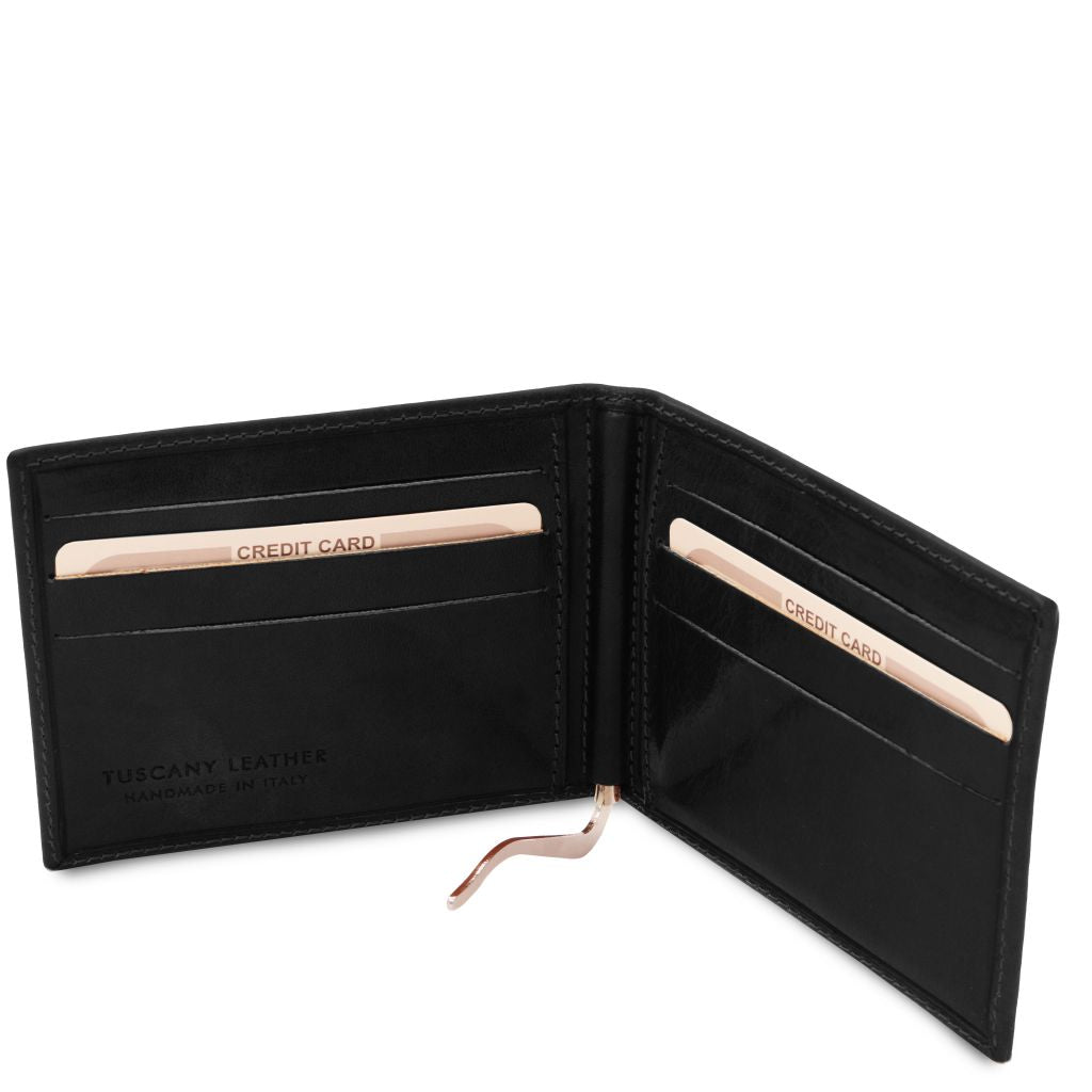 exclusive-leather-card-holder-with-money-clip-tl142055 - Musta - kuva 3