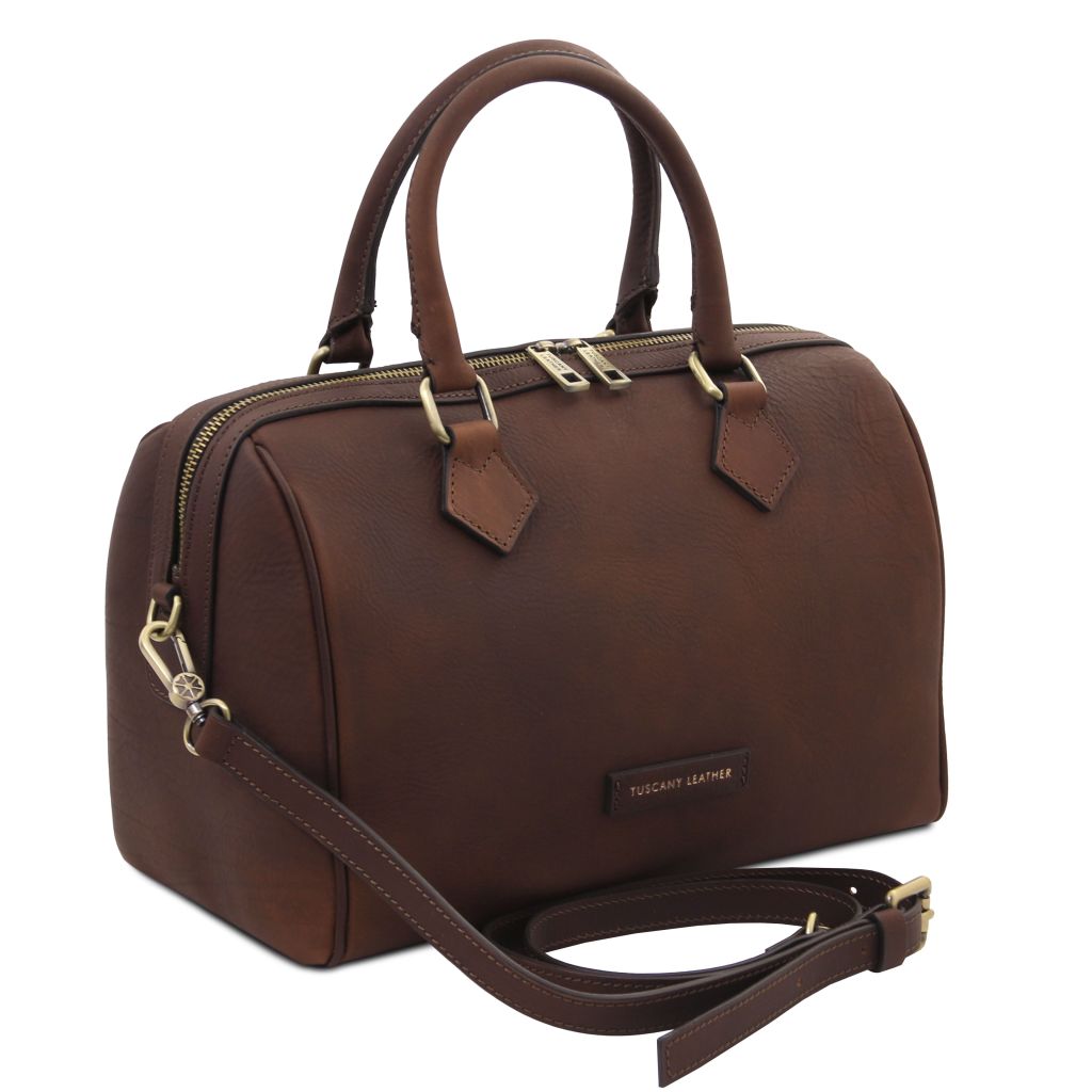 barrique-leather-duffle-bag-tl142573 - Tummanruskea - kuva 2