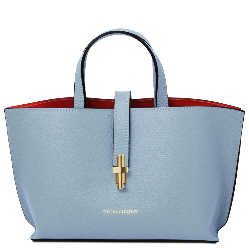 agatha-leather-handbag-tl142456 - Vaaleansininen