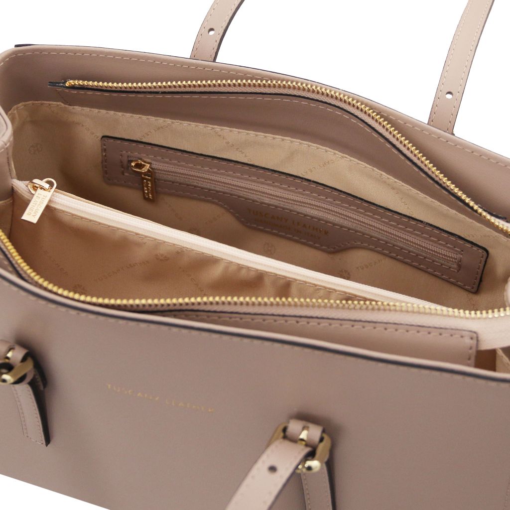 tl-bag-leather-shoulder-bag-tl142037 - Vaalea taupe - kuva 5