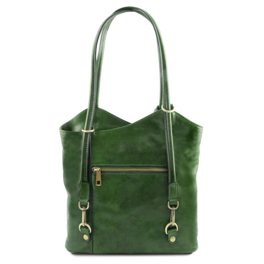 patty-leather-convertible-backpack-shoulderbag-tl141497 - Vihreä - kuva 3