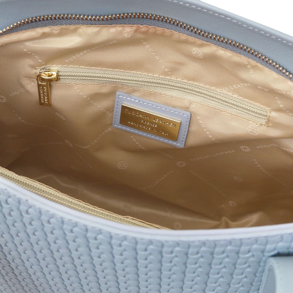 dedalo-woven-printed-leather-shopping-bag-tl142578 - Vaaleansininen - kuva 5