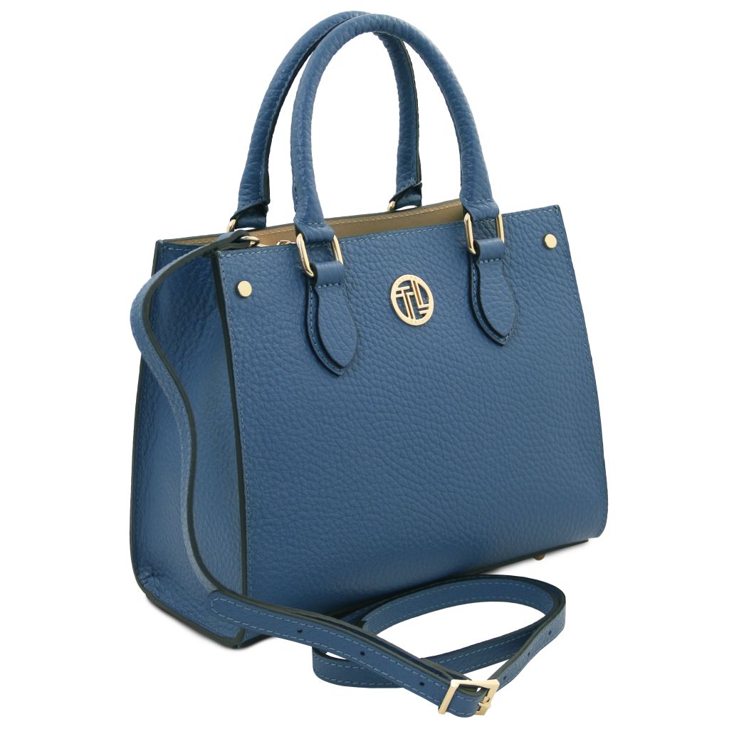 dama-leather-handbag-tl142565 - Deniminsininen - kuva 2