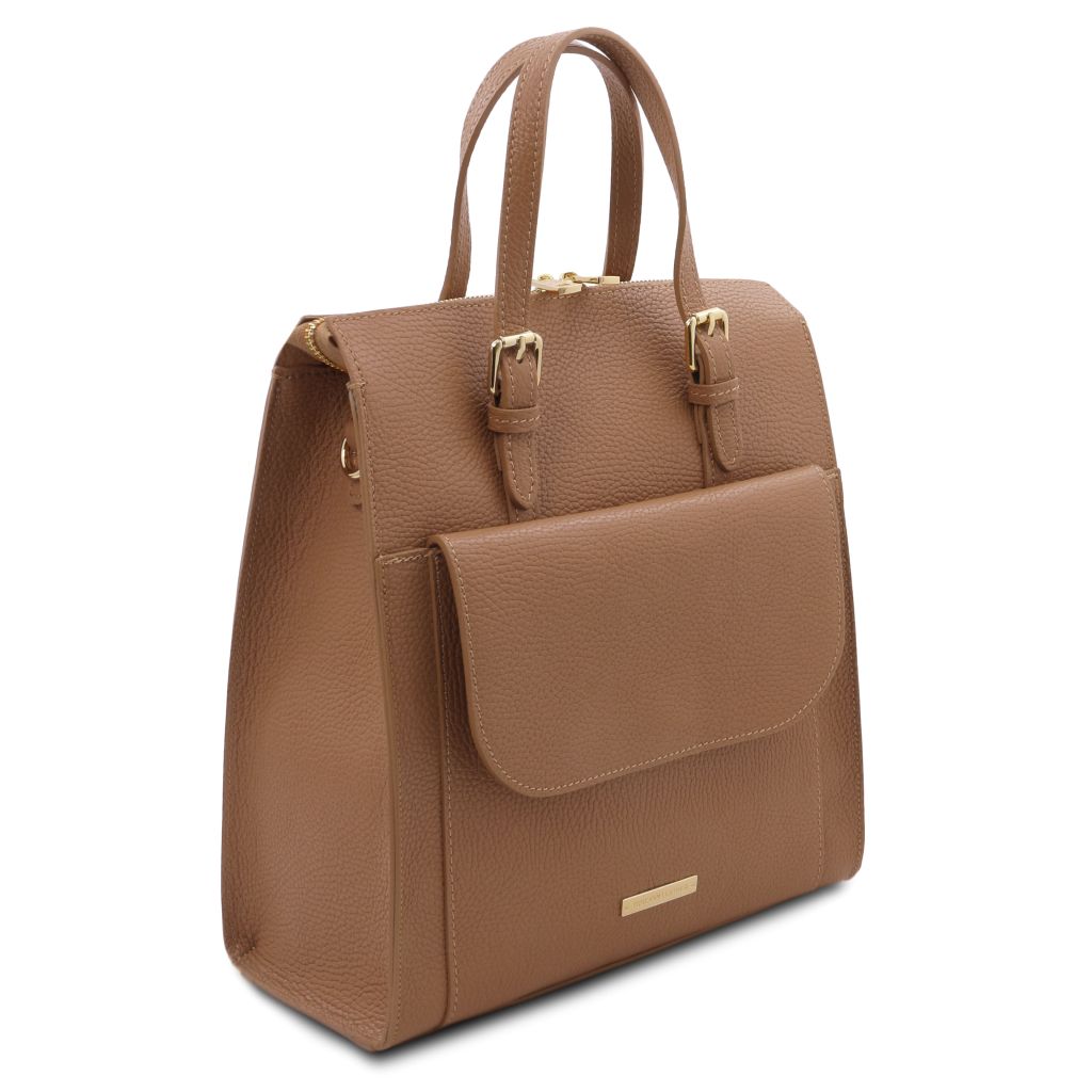 tl-bag-leather-backpack-for-women-tl142211 - Karamelli - kuva 2