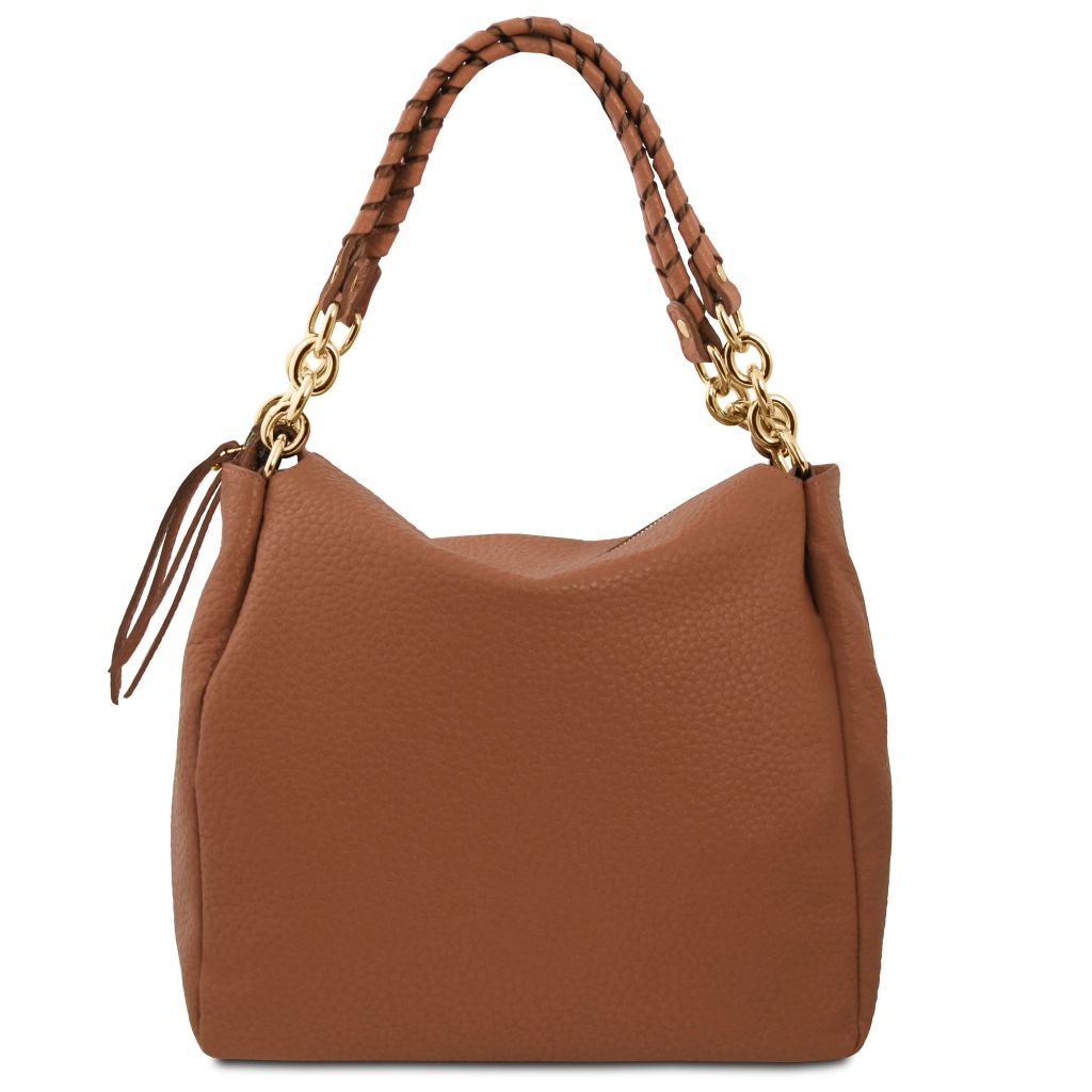 amy-soft-leather-shopping-bag-tl142385 - Konjakki - kuva 3