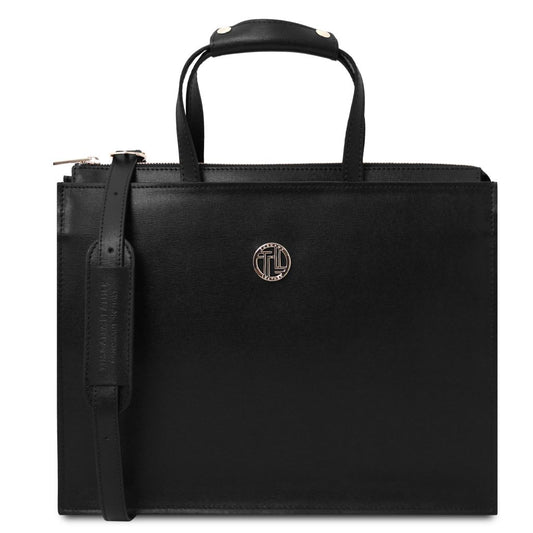 palermo-saffiano-leather-briefcase-3-compartments-for-women-tl141369 - Musta