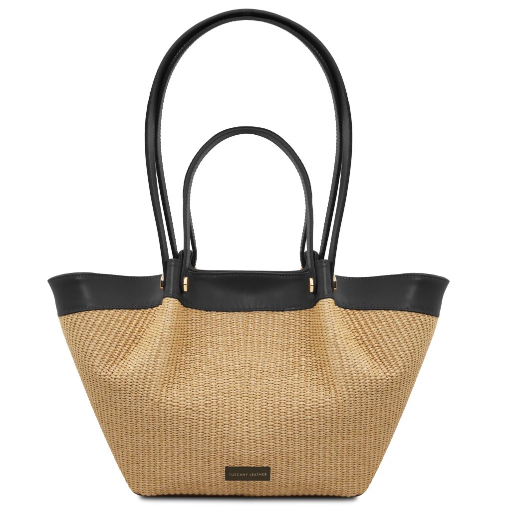 soleil-raffia-shopping-bag-tl142567 - Musta - kuva 4