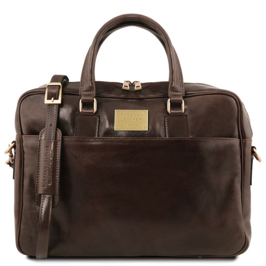 urbino-leather-laptop-briefcase-with-front-pocket-tl141241 - Tummanruskea