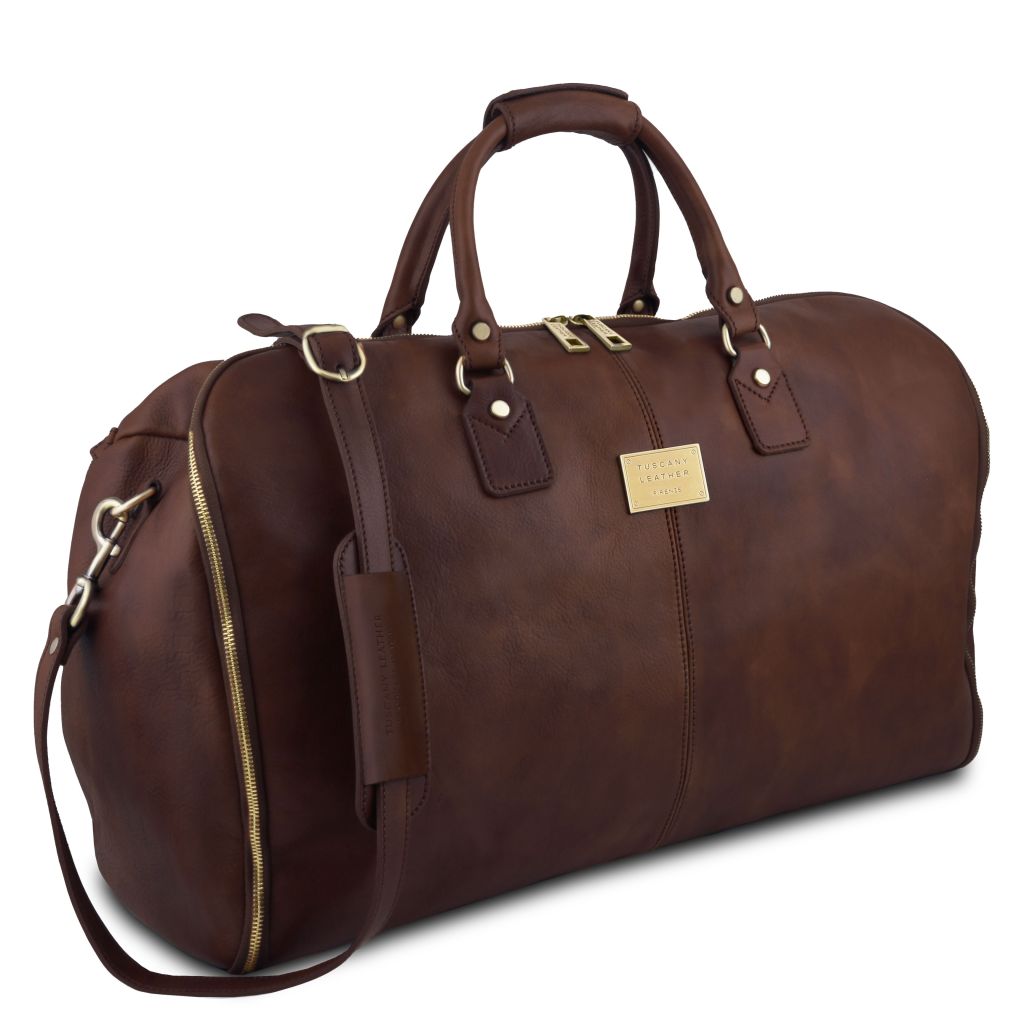 antigua-travel-leather-duffle-garment-bag-tl142341 - Tummanruskea - kuva 2