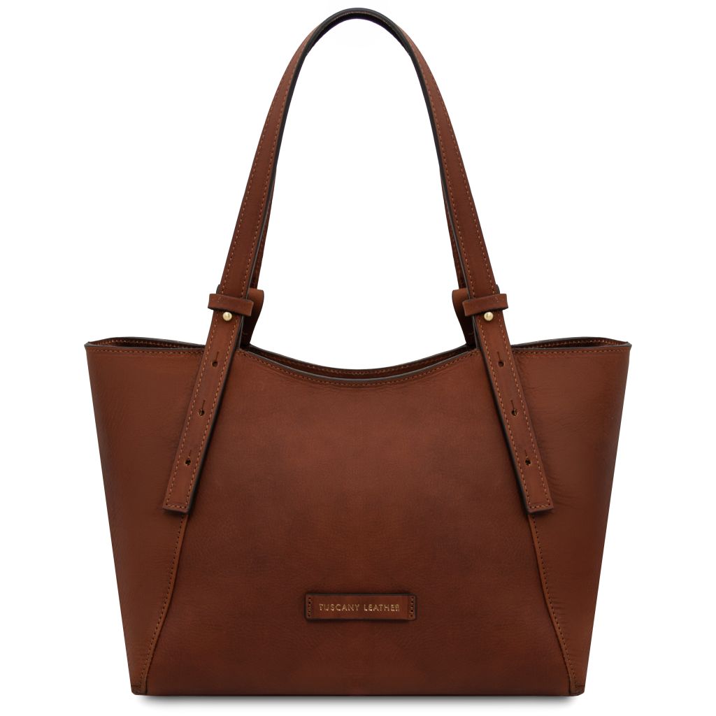 libra-leather-shoulder-bag-tl142562 - Ruskea