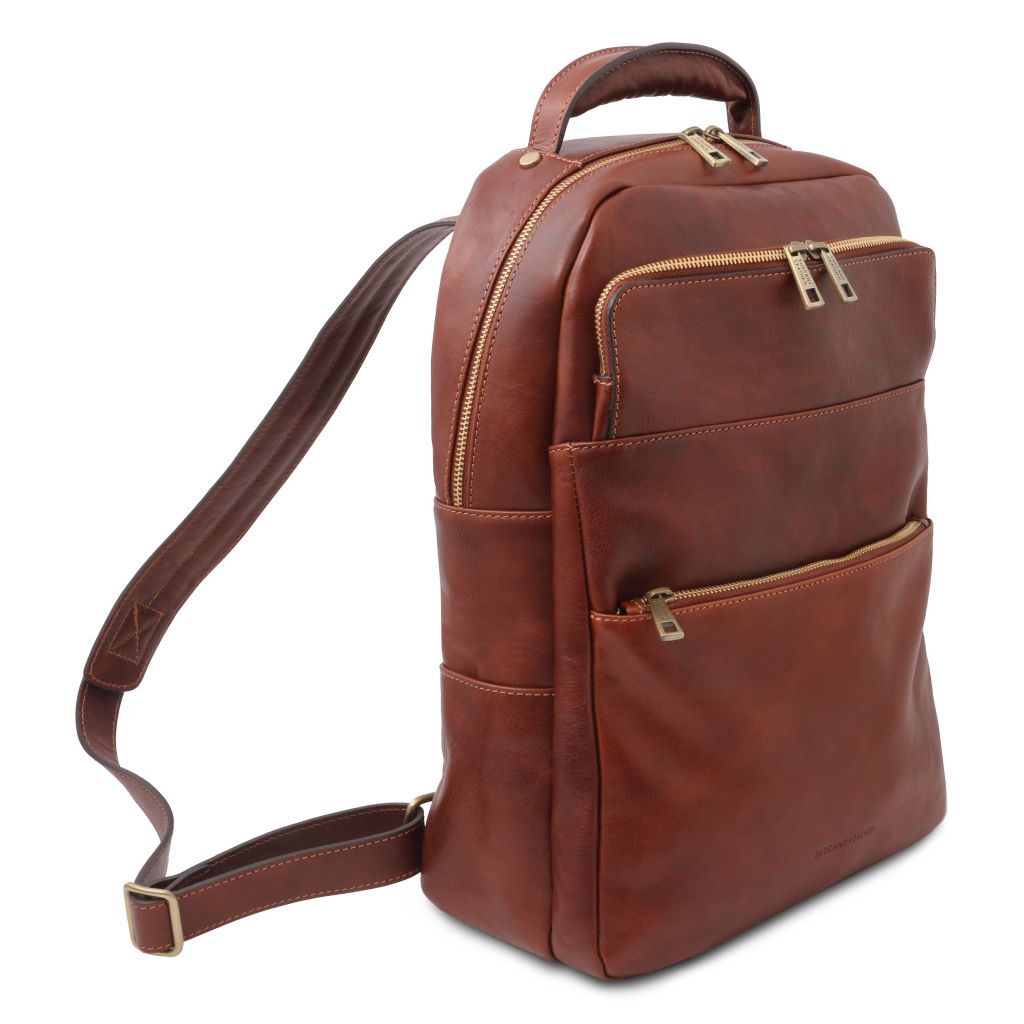 melbourne-leather-laptop-backpack-tl142205 - Ruskea - kuva 2