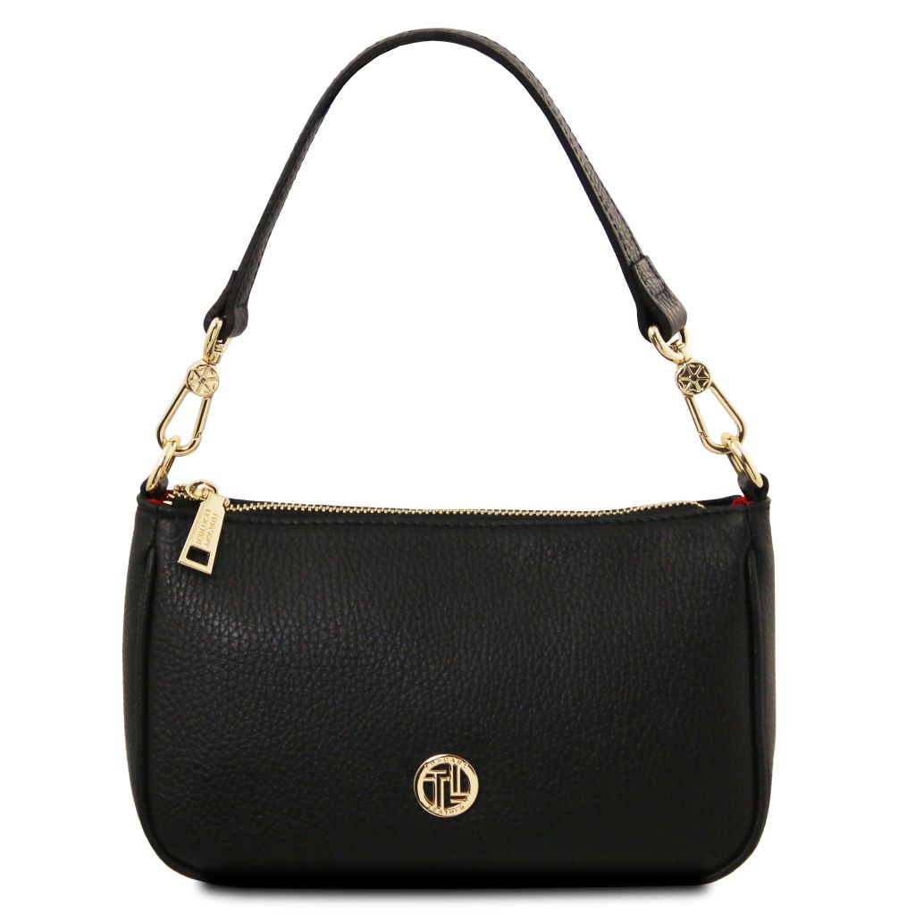 parfait-leather-clutch-tl142559 - Musta