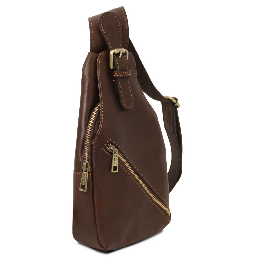kevin-leather-crossover-bag-tl142423 - Tummanruskea - kuva 2