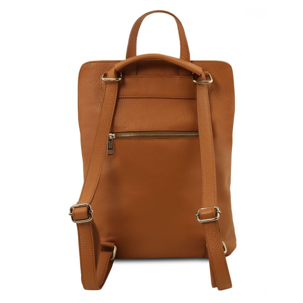tl-bag-soft-leather-backpack-for-women-tl141682 - Konjakki - kuva 3