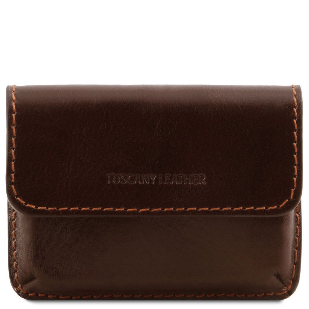 exclusive-leather-business-cards-holder-tl141378 - Tummanruskea
