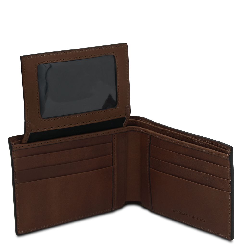 exclusive-3-fold-leather-wallet-for-men-tl142589 - Tummanruskea - kuva 3