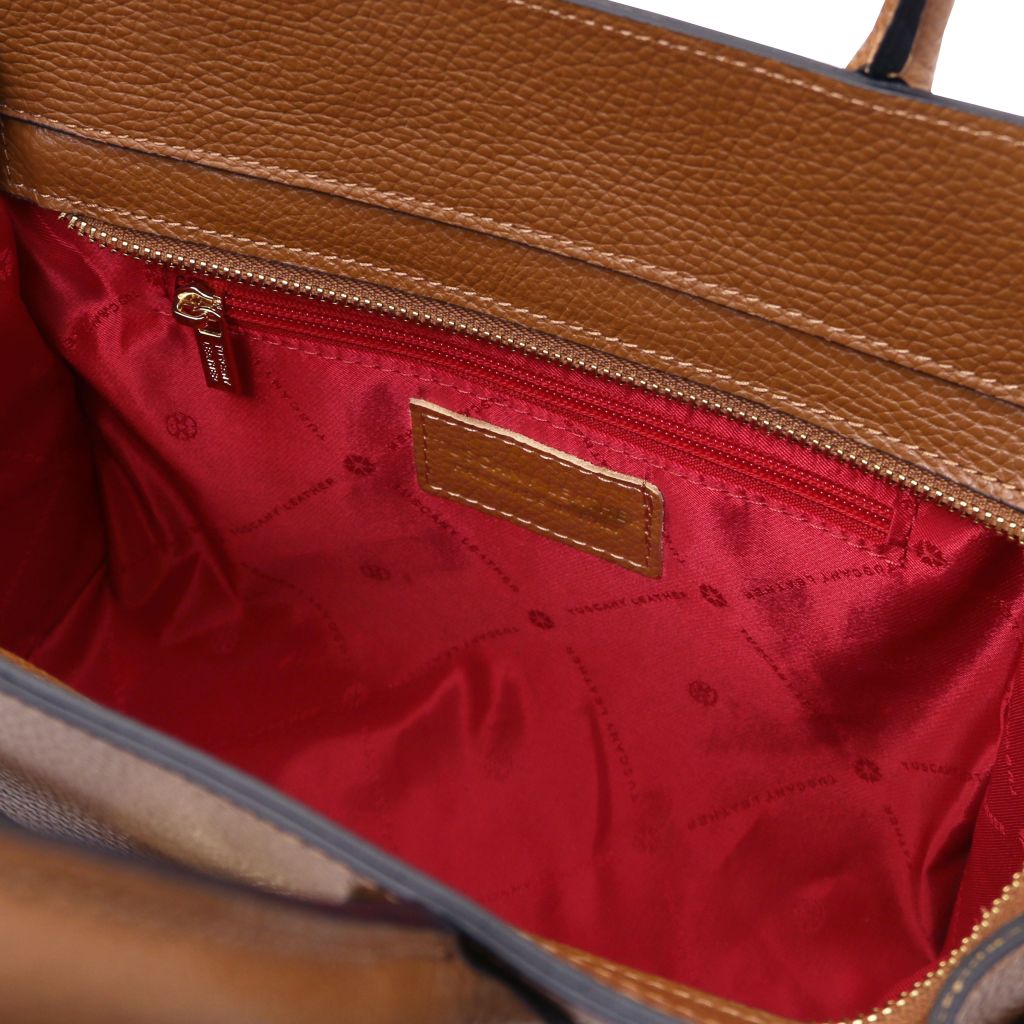 origami-leather-tote-tl142507 - Konjakki - kuva 7