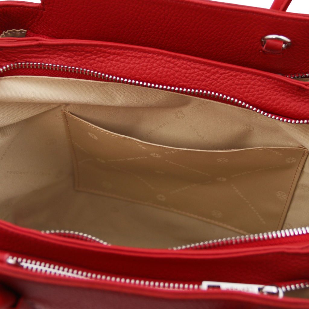 tulipan-leather-handbag-tl141727 - Huulipunainen - kuva 6