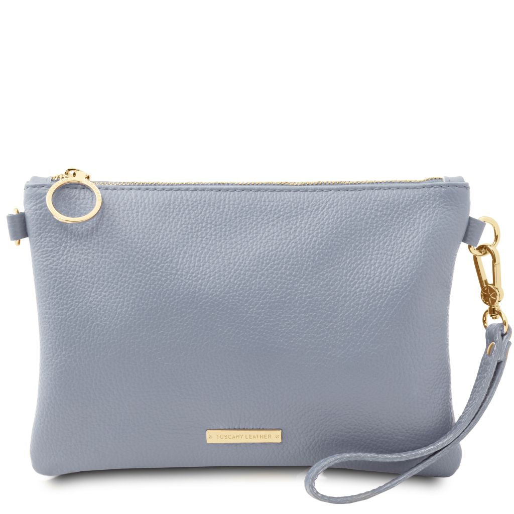 tl-bag-soft-leather-clutch-tl142029 - Vaaleansininen