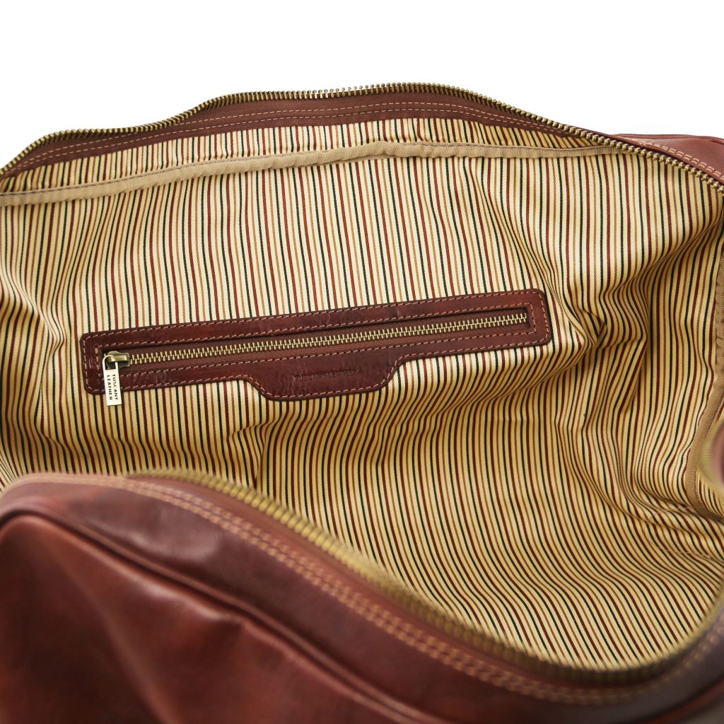 lisbona-travel-leather-duffle-bag-small-size-tl141658 - Musta - kuva 6