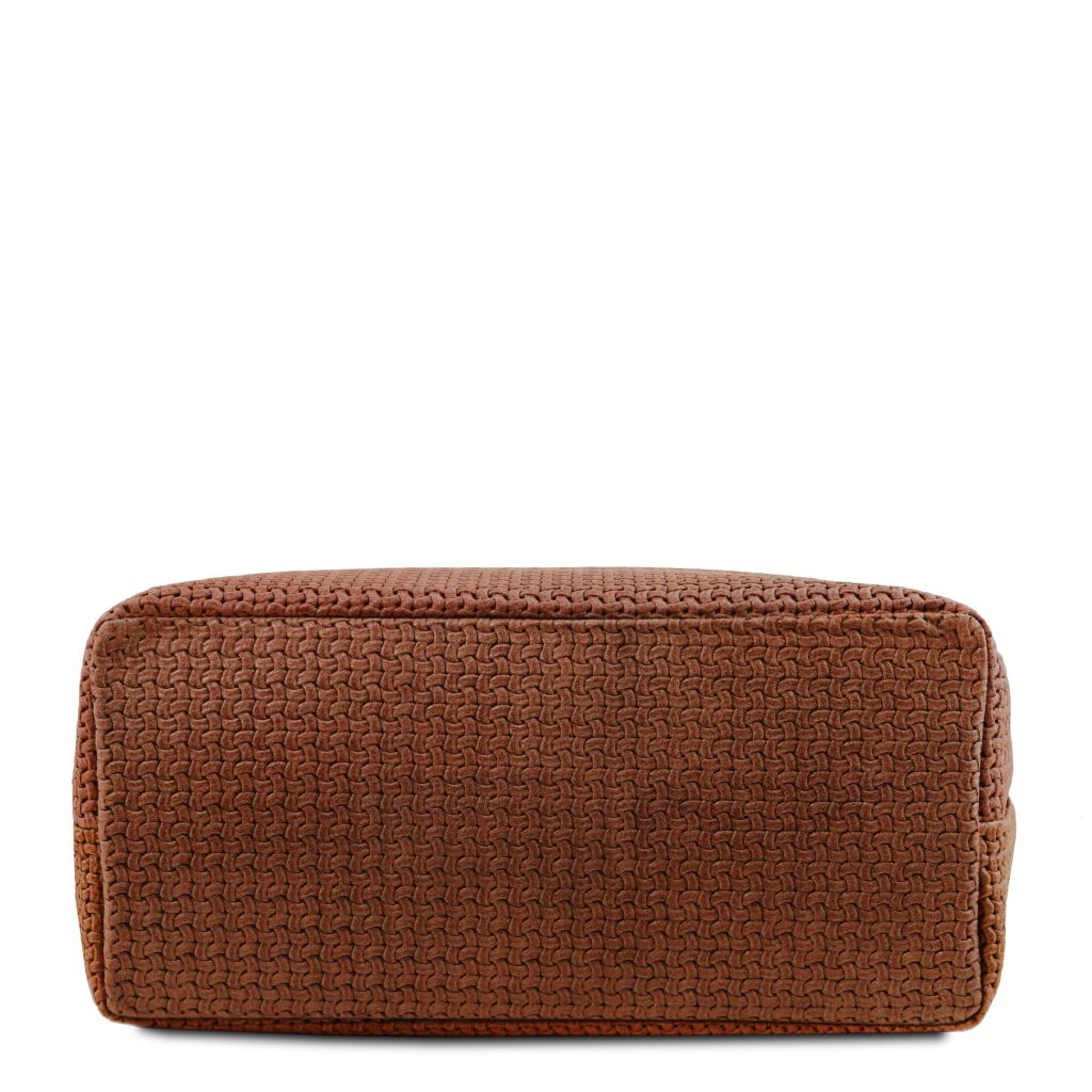 tl-keyluck-woven-printed-leather-shopping-bag-tl141573 - Kaneli - kuva 3