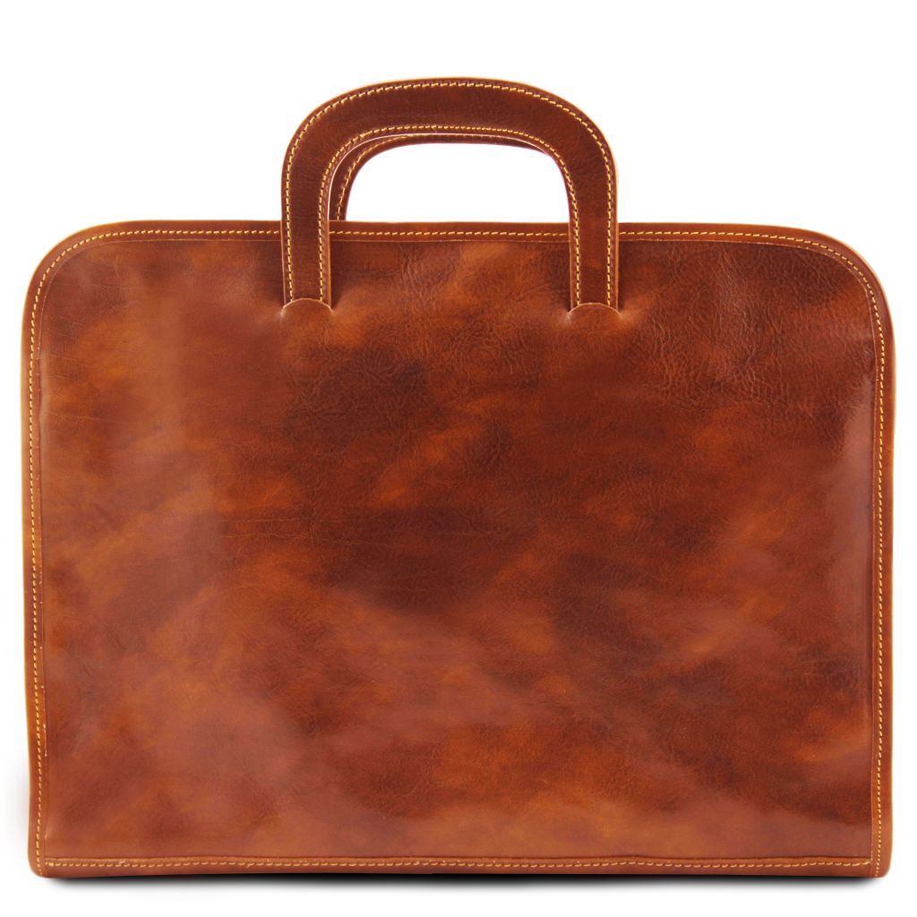 sorrento-document-leather-briefcase-tl141022 - Hunaja - kuva 4