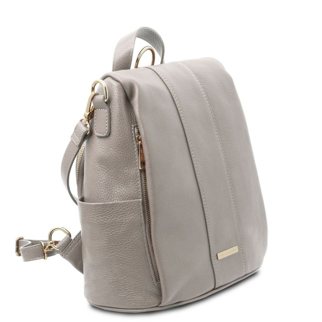 tl-bag-soft-leather-backpack-tl142138 - Light grey - kuva 2
