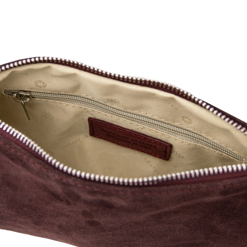 nomade-suede-leather-fringe-clutch-tl142495 - Bordeaux - kuva 4