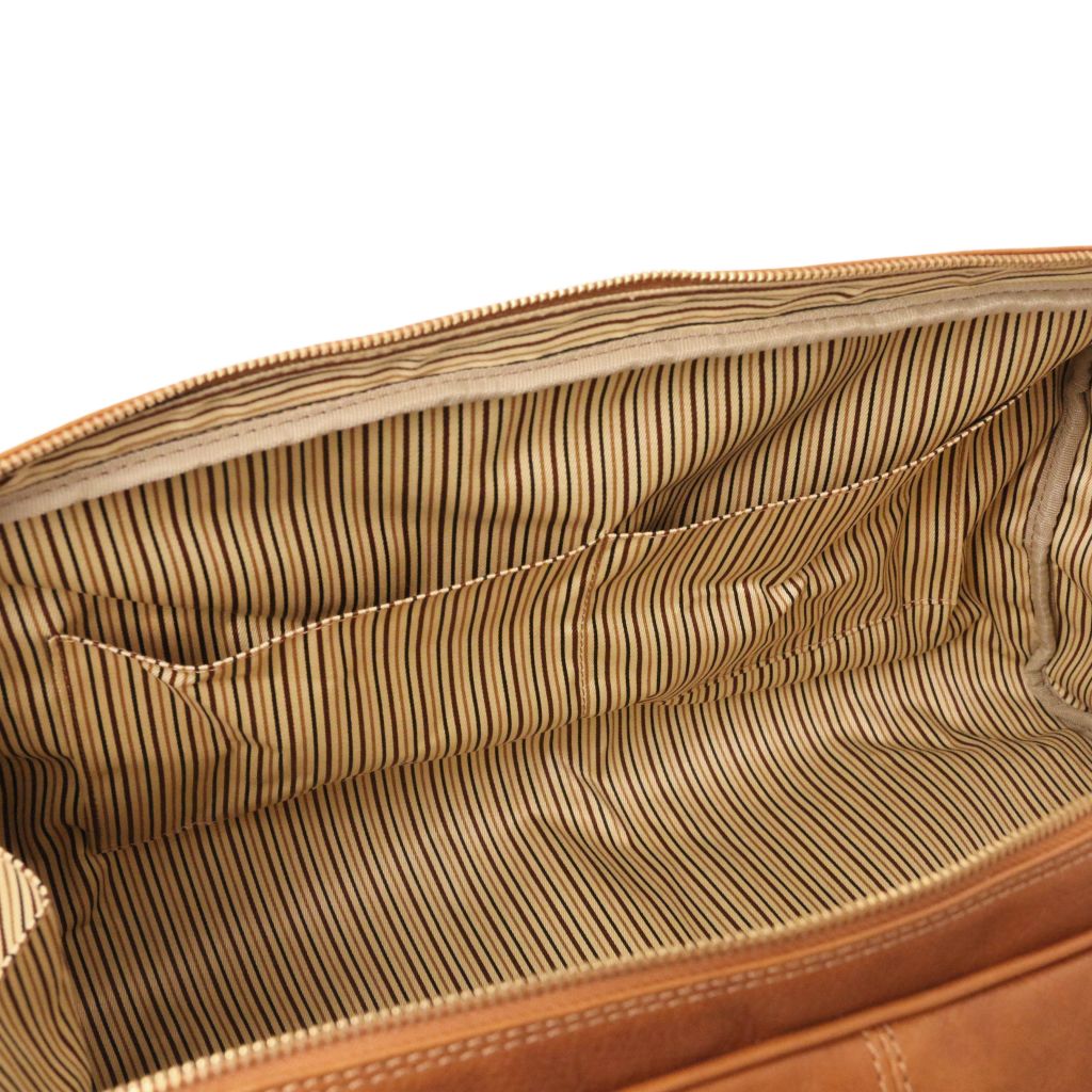 lisbona-travel-leather-duffle-bag-small-size-tl142441 - Musta - kuva 8