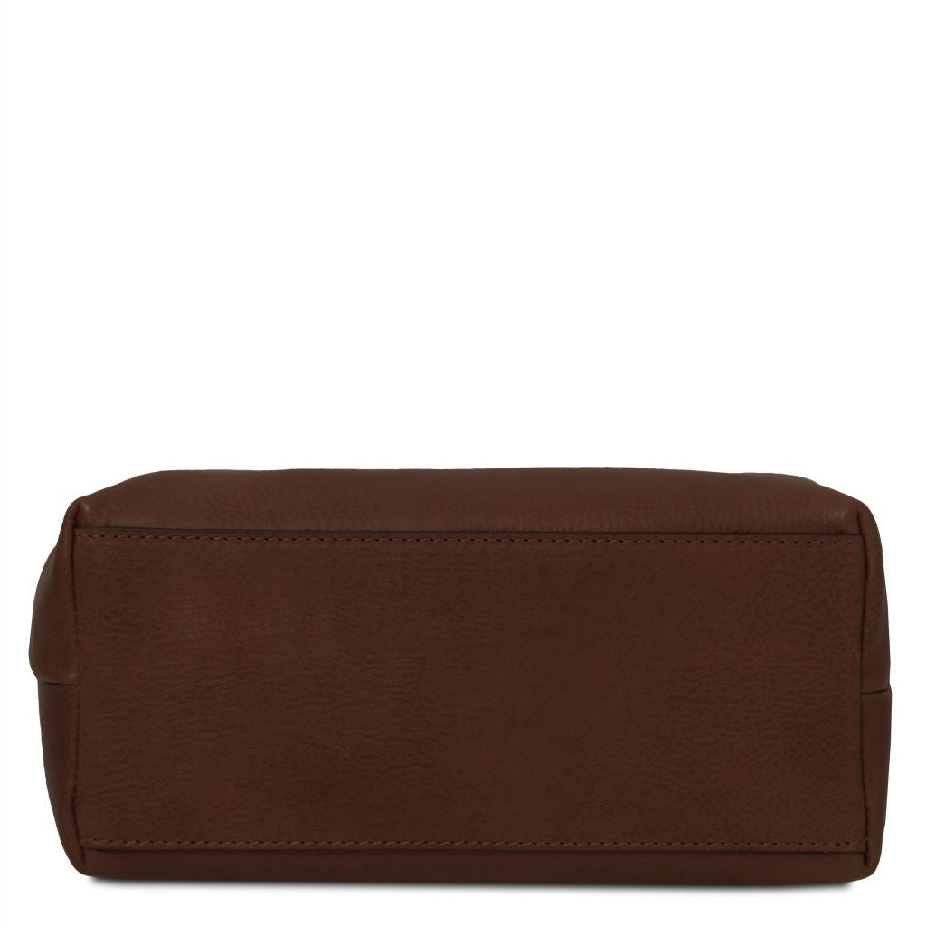 smarty-leather-toiletry-bag-large-size-tl141219 - Tummanruskea - kuva 4
