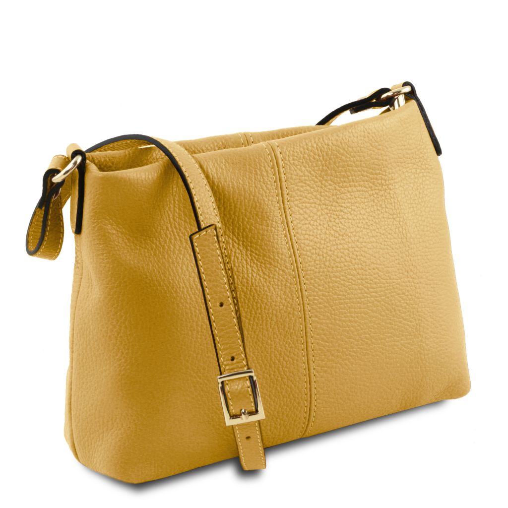 tl-bag-soft-leather-shoulder-bag-tl141720 - Pastellinkeltainen - kuva 2