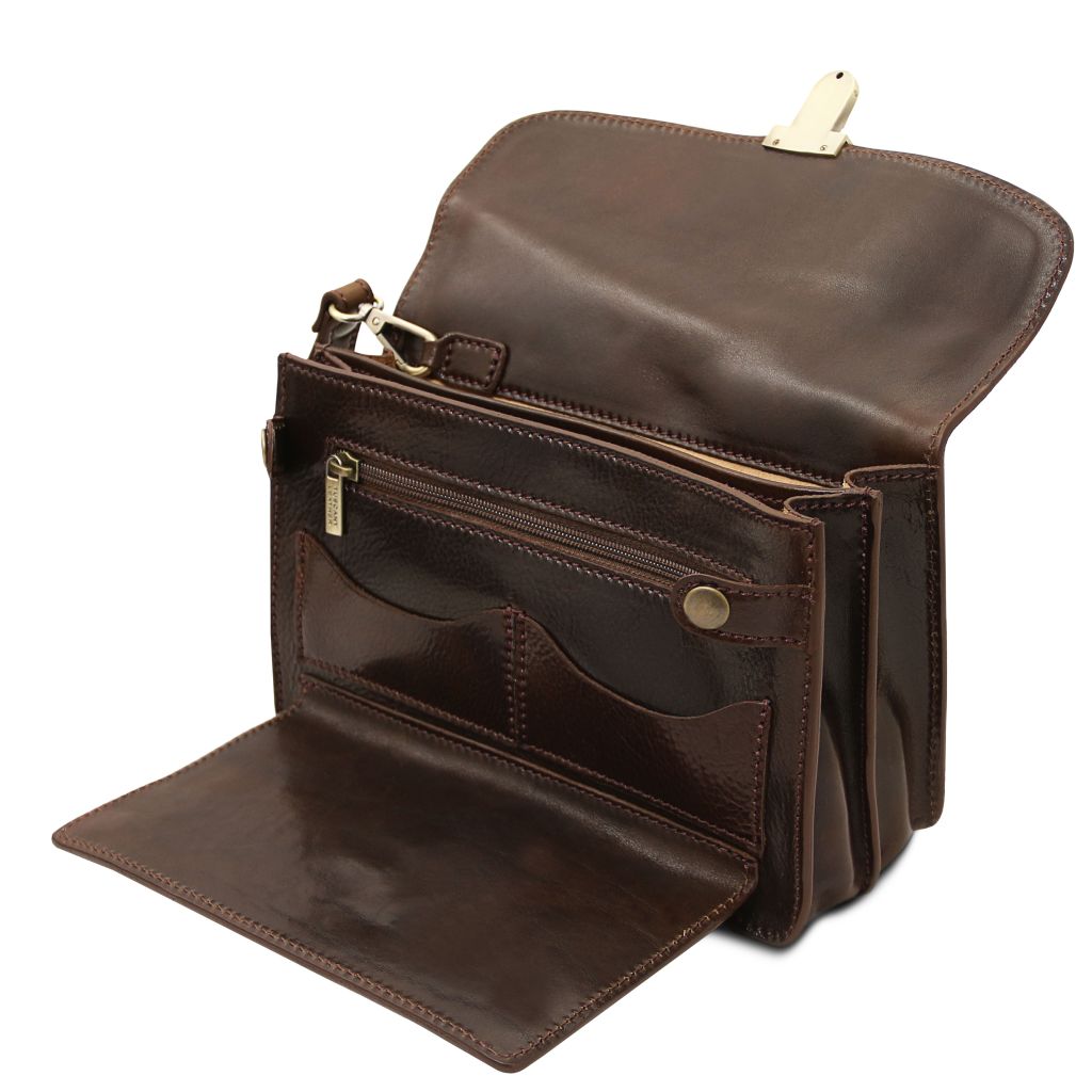 max-leather-handy-wrist-bag-tl8075 - Tummanruskea - kuva 5