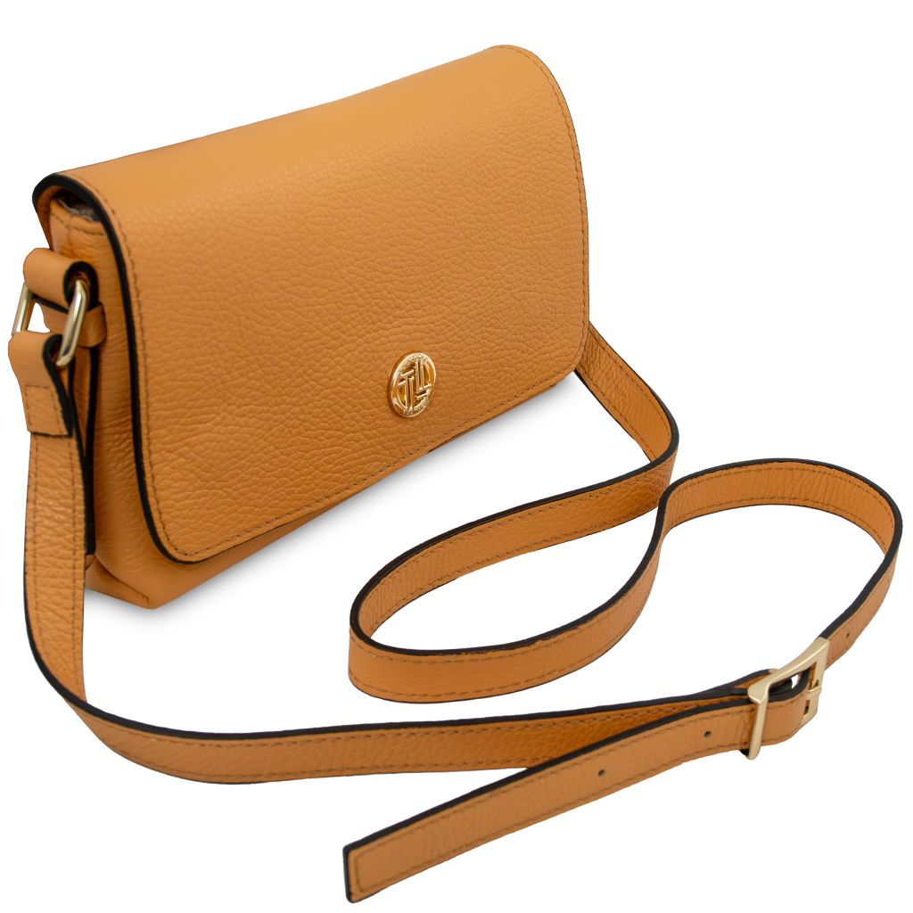biscuit-soft-leather-shoulder-bag-tl142582 - Aprikoosi - kuva 2