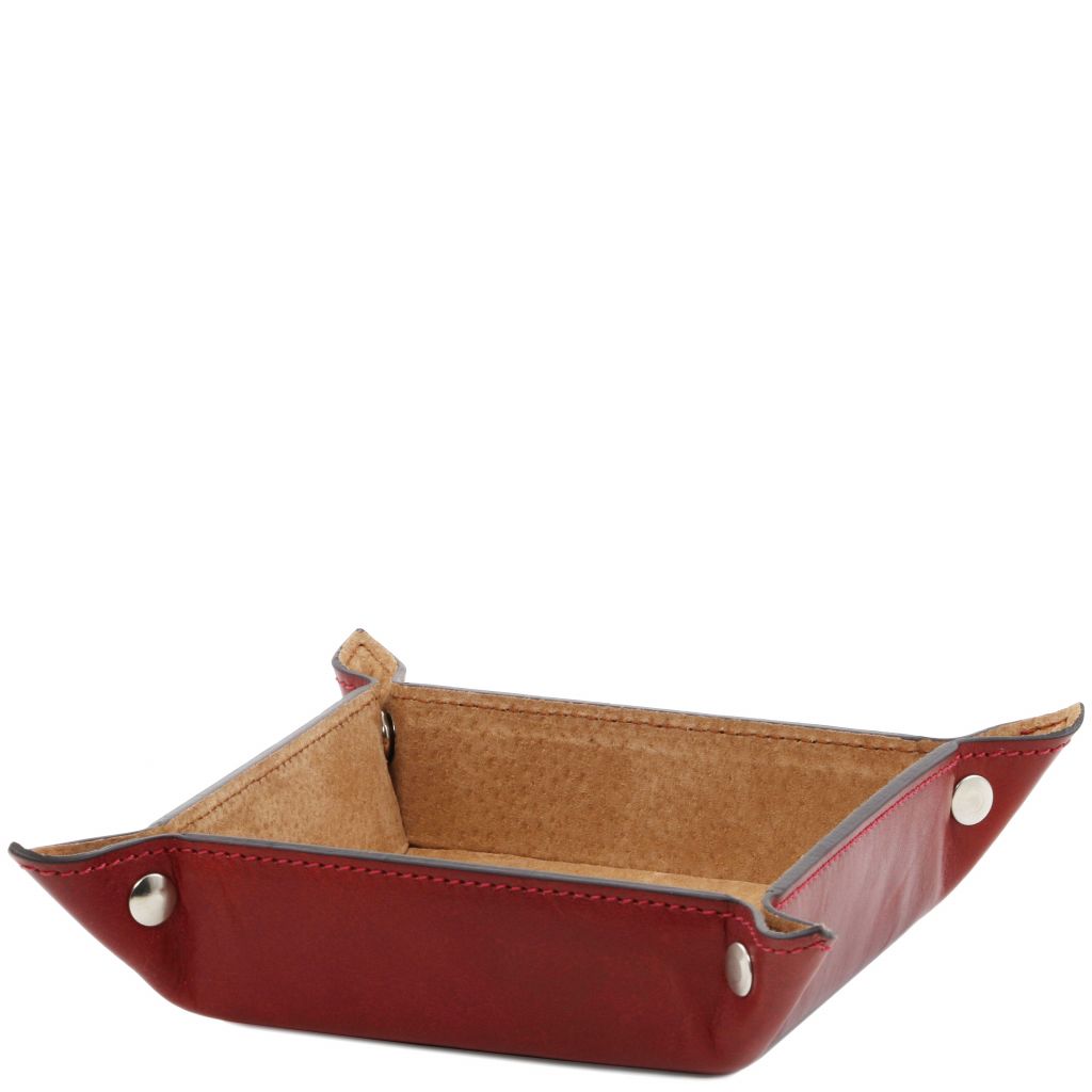 exclusive-leather-valet-tray-large-size-tl141271 - Punainen
