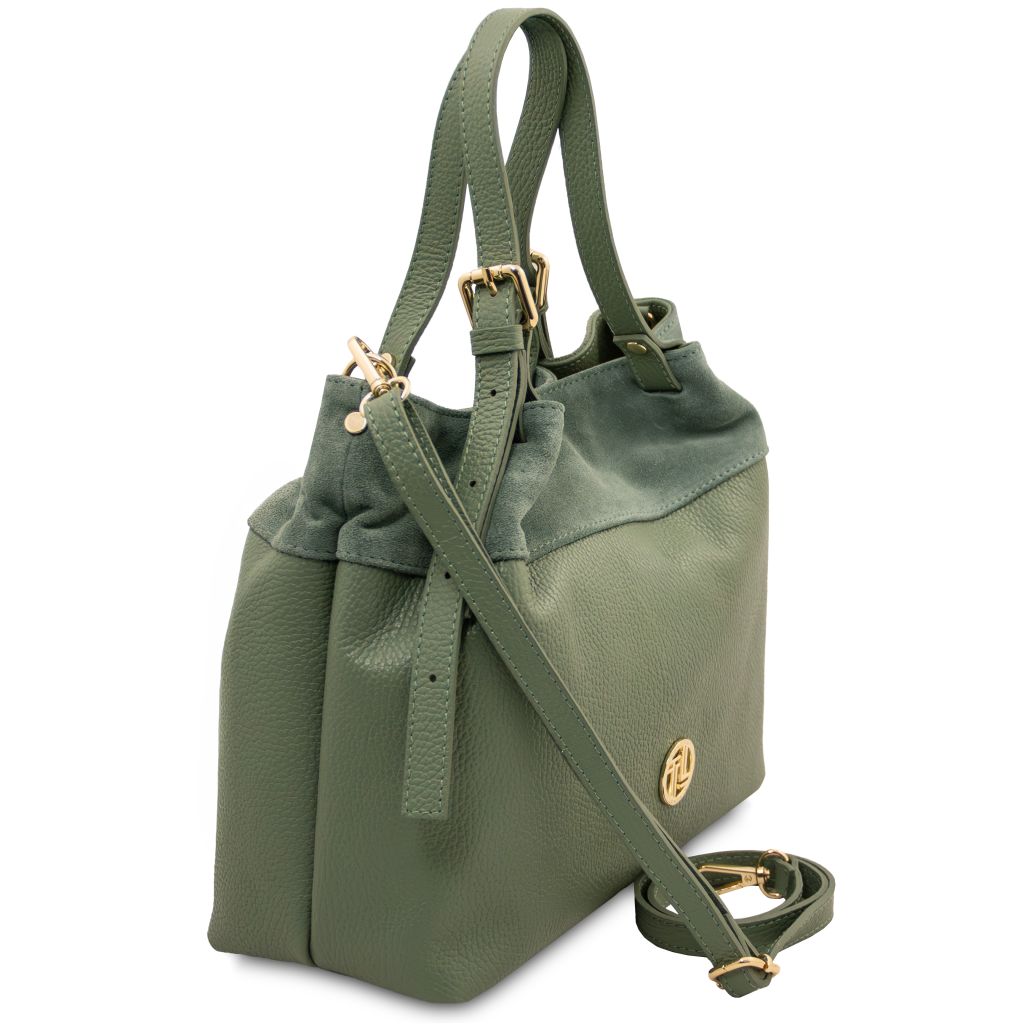 diade-soft-leather-shopping-bag-tl142587 - Mintunvihreä - kuva 2