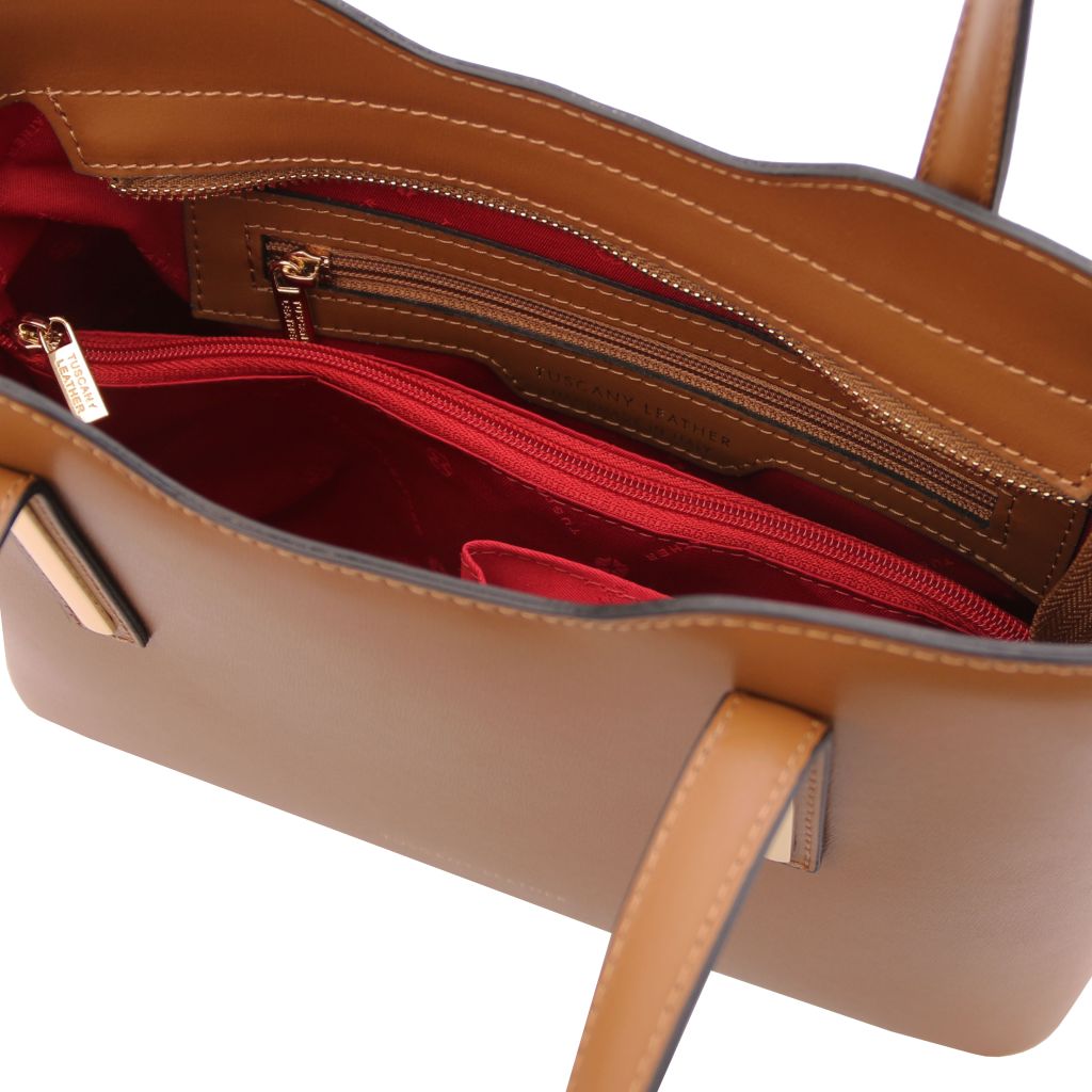 olimpia-leather-tote-small-size-tl141521 - Konjakki - kuva 5