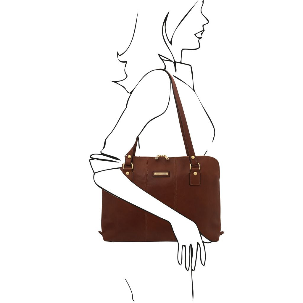 ravenna-exclusive-lady-business-bag-tl142426 - Ruskea - kuva 8
