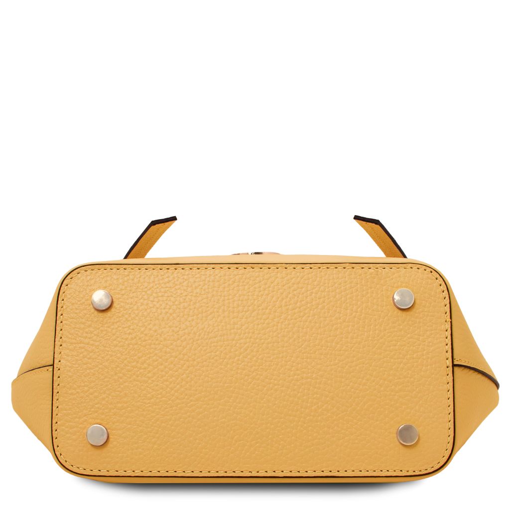 legame-leather-handbag-small-size-tl142482 - Pastellinkeltainen - kuva 4