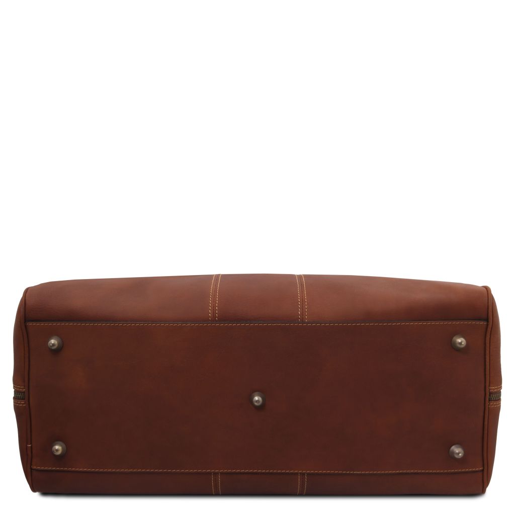 lisbona-travel-leather-duffle-bag-large-size-tl142557 - Ruskea - kuva 4