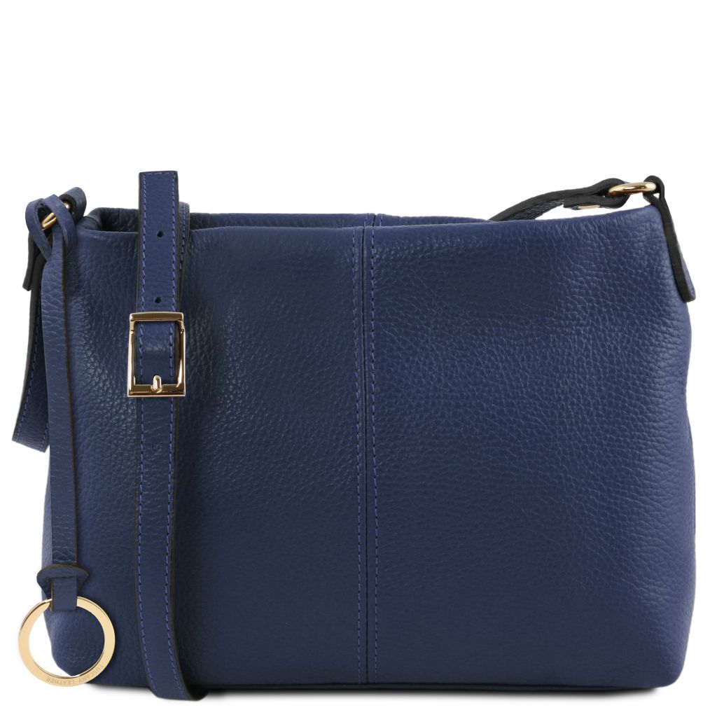 tl-bag-soft-leather-shoulder-bag-tl141720 - Tummansininen