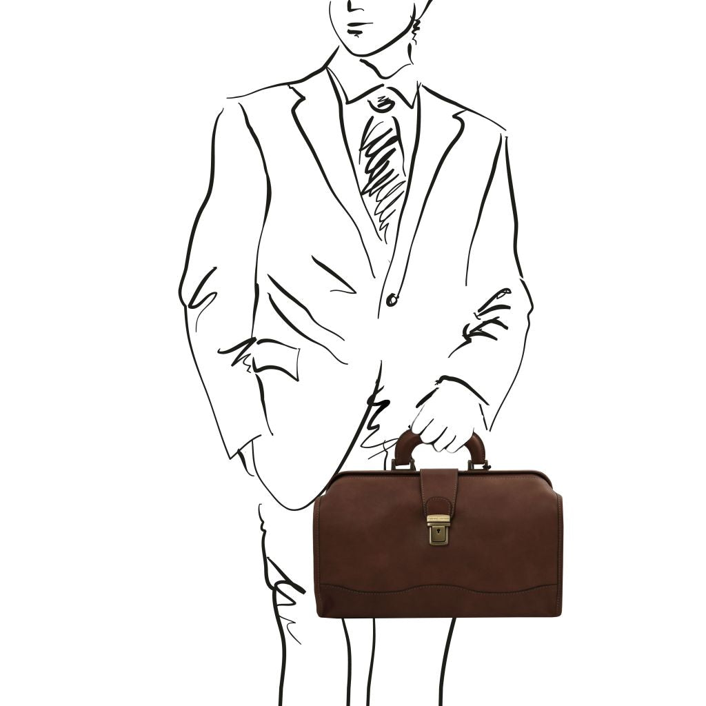 raffaello-doctor-leather-bag-tl142332 - Tummanruskea - kuva 4