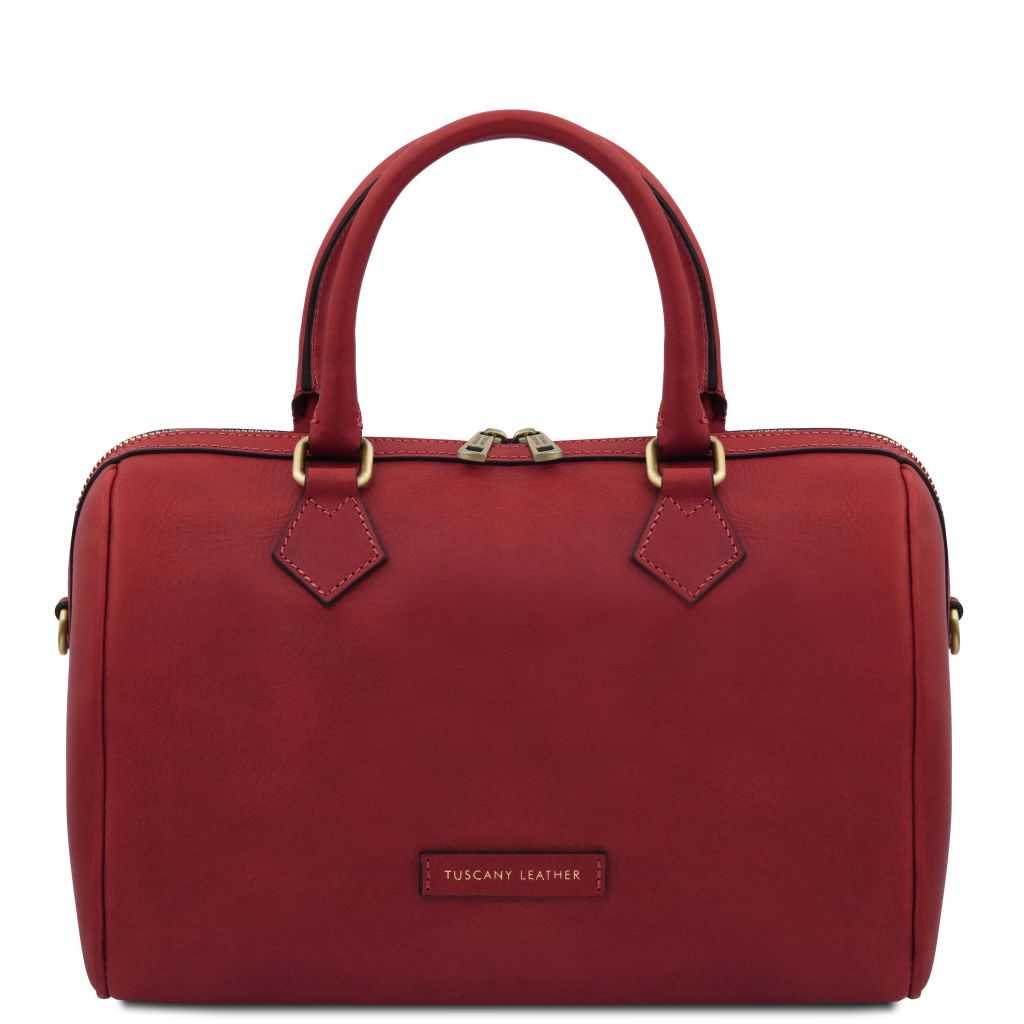 barrique-leather-duffle-bag-tl142573 - Punainen