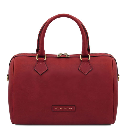 barrique-leather-duffle-bag-tl142573 - Punainen