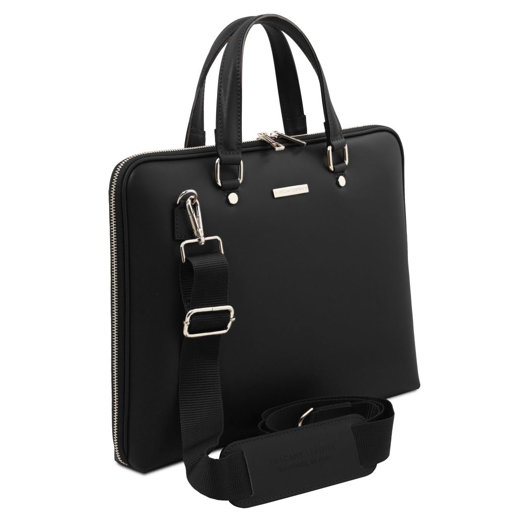 verona-saffiano-leather-business-bag-tl142547 - Musta - kuva 2