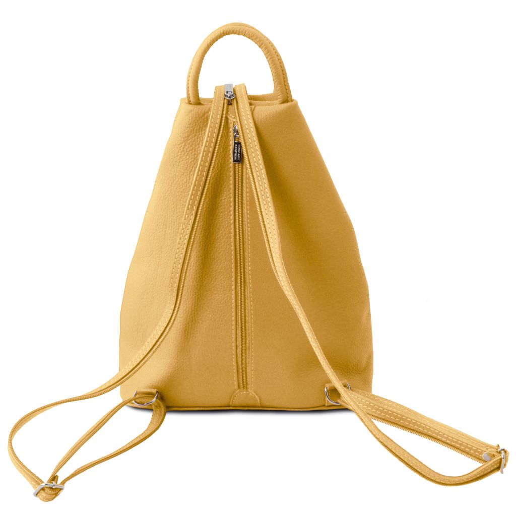shanghai-soft-leather-backpack-tl141881 - Pastellinkeltainen - kuva 3
