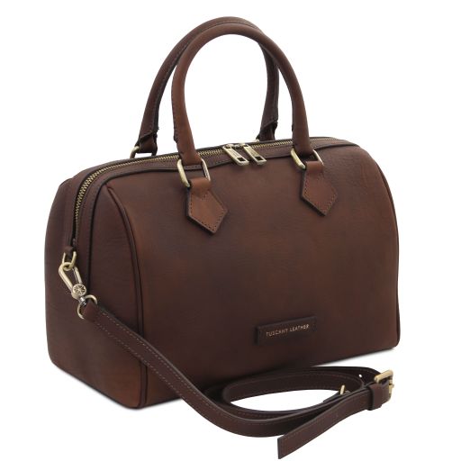 barrique-leather-duffle-bag-tl142573 - Tummanruskea - kuva 2